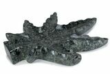 Kambaba Jasper “Maple Leaf” Sculpture or Soap Dish #378846-1